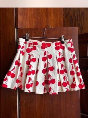 Luella for Target Cherry Pleated Mini Skirt